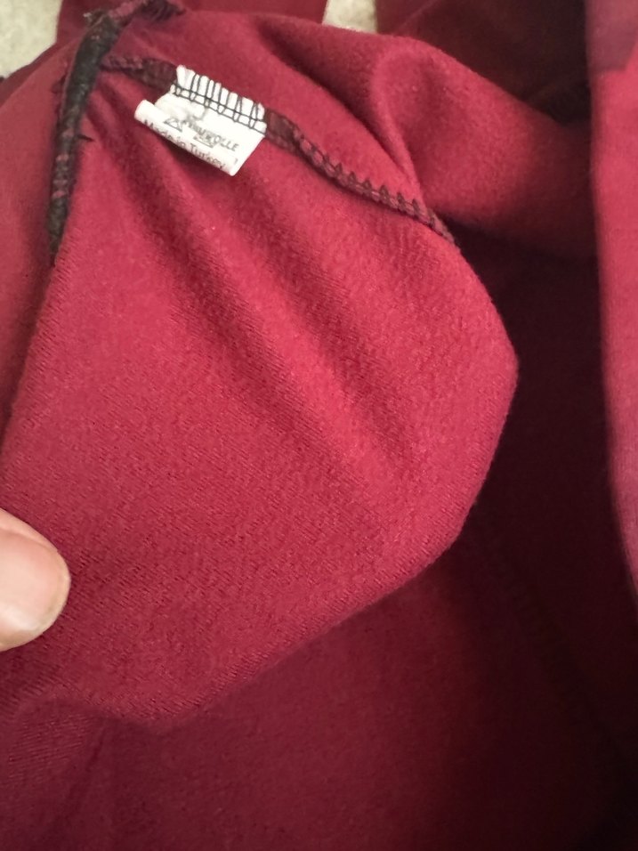 Bordo Kadın Spor Tayt Midi Boy - Görsel 3