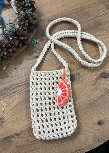 Nakışlı Turuncu Bohem Kadın Çapraz Çanta - Görsel 3