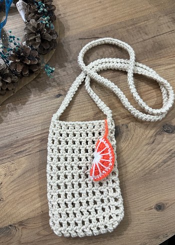 Nakışlı Turuncu Bohem Kadın Çapraz Çanta - Görsel 4