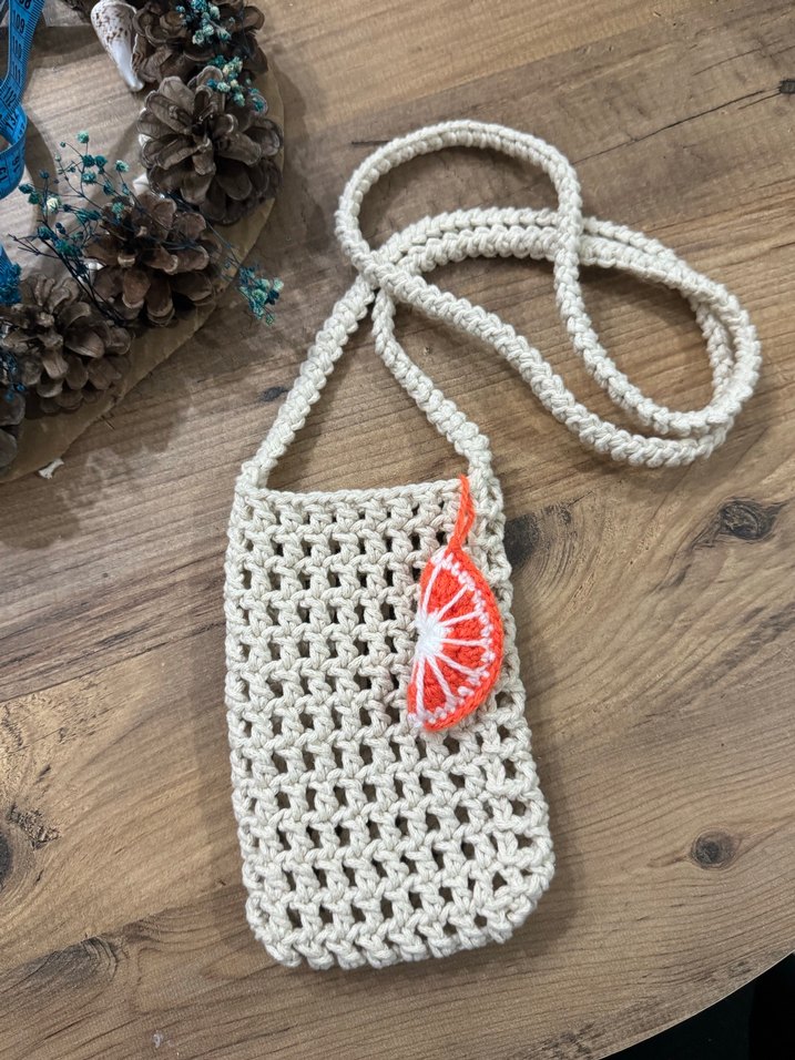 Nakışlı Turuncu Bohem Kadın Çapraz Çanta - Görsel 3