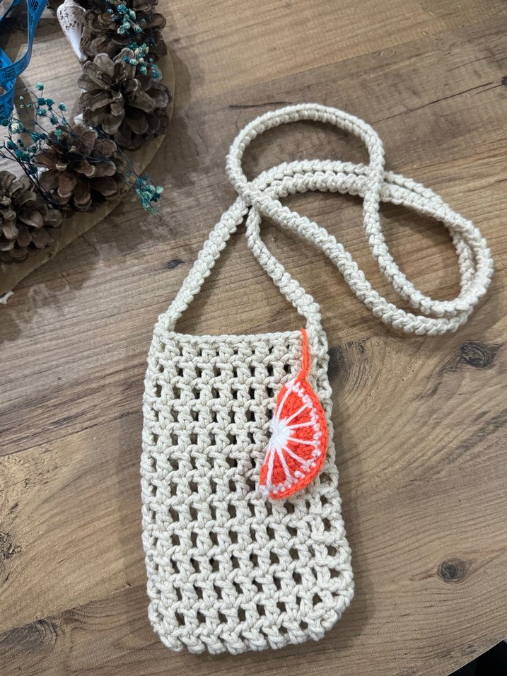 Nakışlı Turuncu Bohem Kadın Çapraz Çanta - Görsel 4