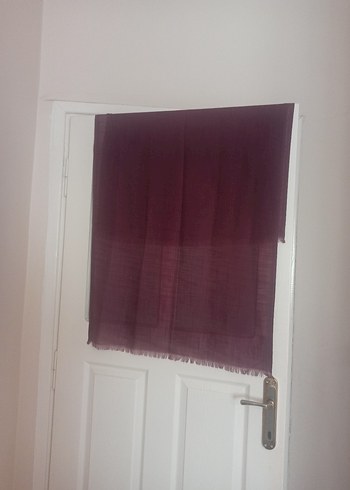 Mor Kadın Pamuklu Şal - Görsel 5