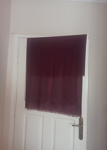 Mor Kadın Pamuklu Şal - Görsel 4