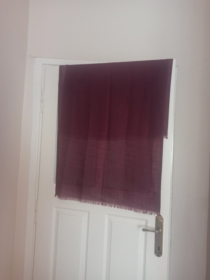 Mor Kadın Pamuklu Şal - Görsel 5