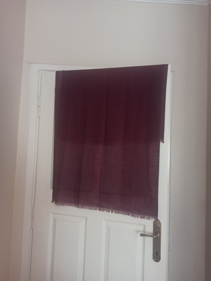 Mor Kadın Pamuklu Şal - Görsel 4