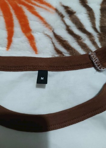 Trendyolmilla Kahverengi Baskılı Crop Tişört - Görsel 5