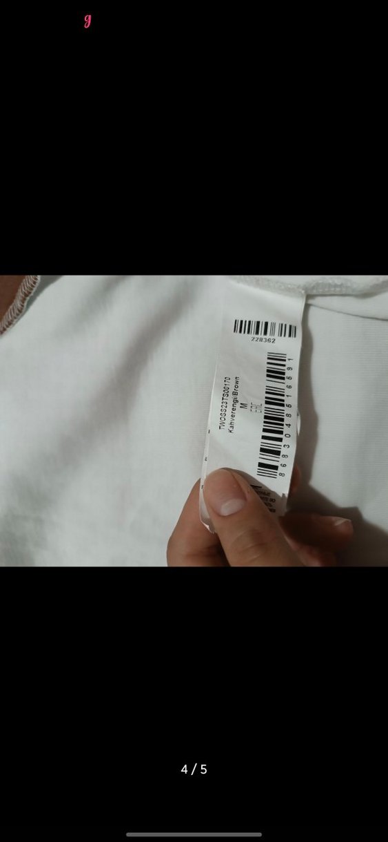 Trendyolmilla Kahverengi Baskılı Crop Tişört - Görsel 4