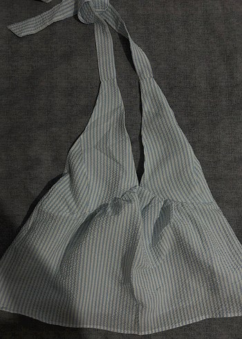 Boyundan bağlamalı çzigili crop - Görsel 2