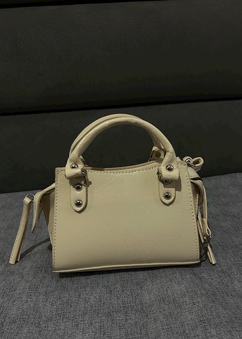 Bej Deri Kadın El Çantası - Görsel 2