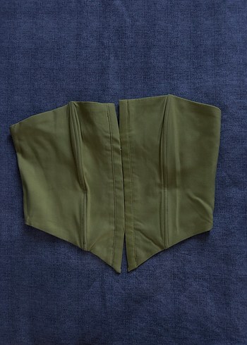 Kadın  Straplez Haki Büstiyer - Görsel 2