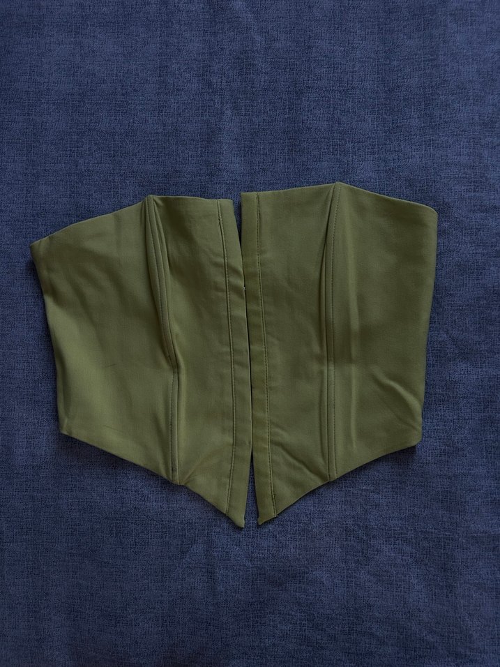 Kadın  Straplez Haki Büstiyer - Görsel 2