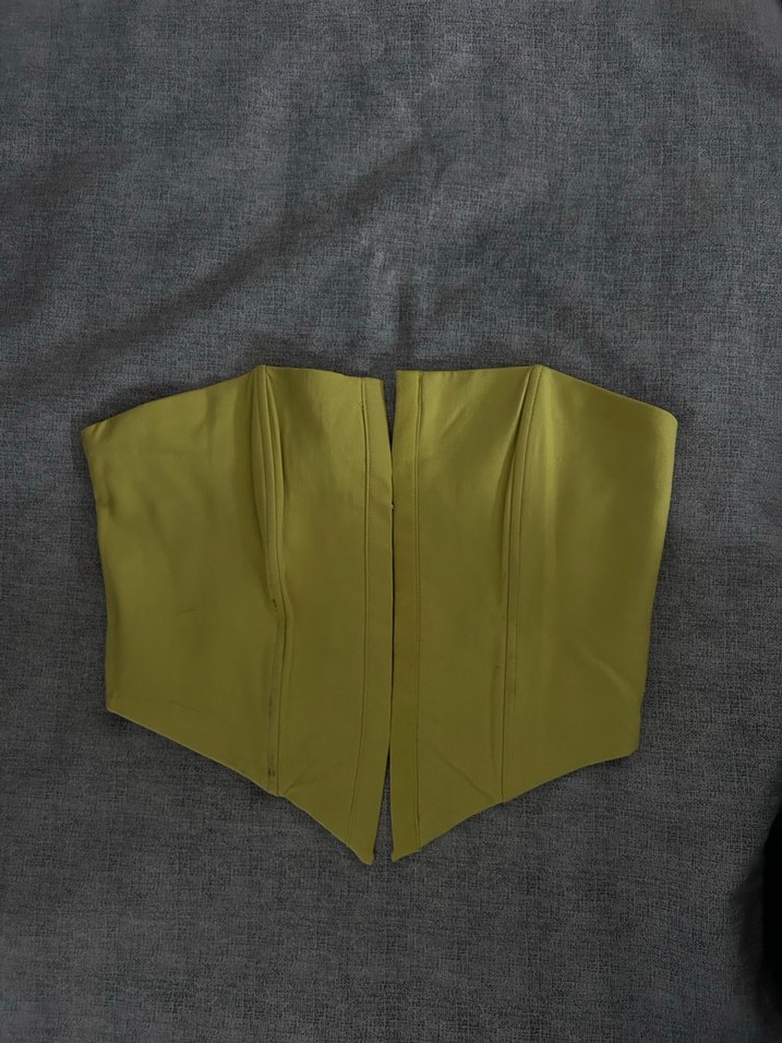 Kadın  Straplez Haki Büstiyer - Görsel 3