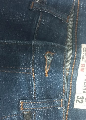 Navy Regular Fit Midi Erkek Kot Pantolon - Görsel 4