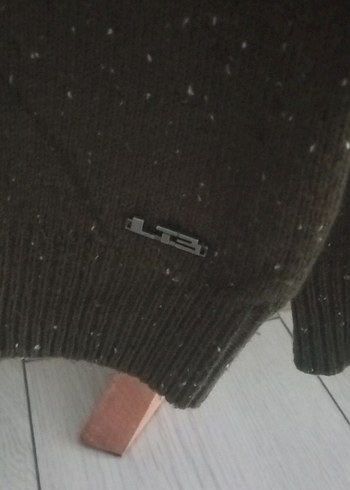 Kadın Gri Örgü Yün Kazak - Görsel 2