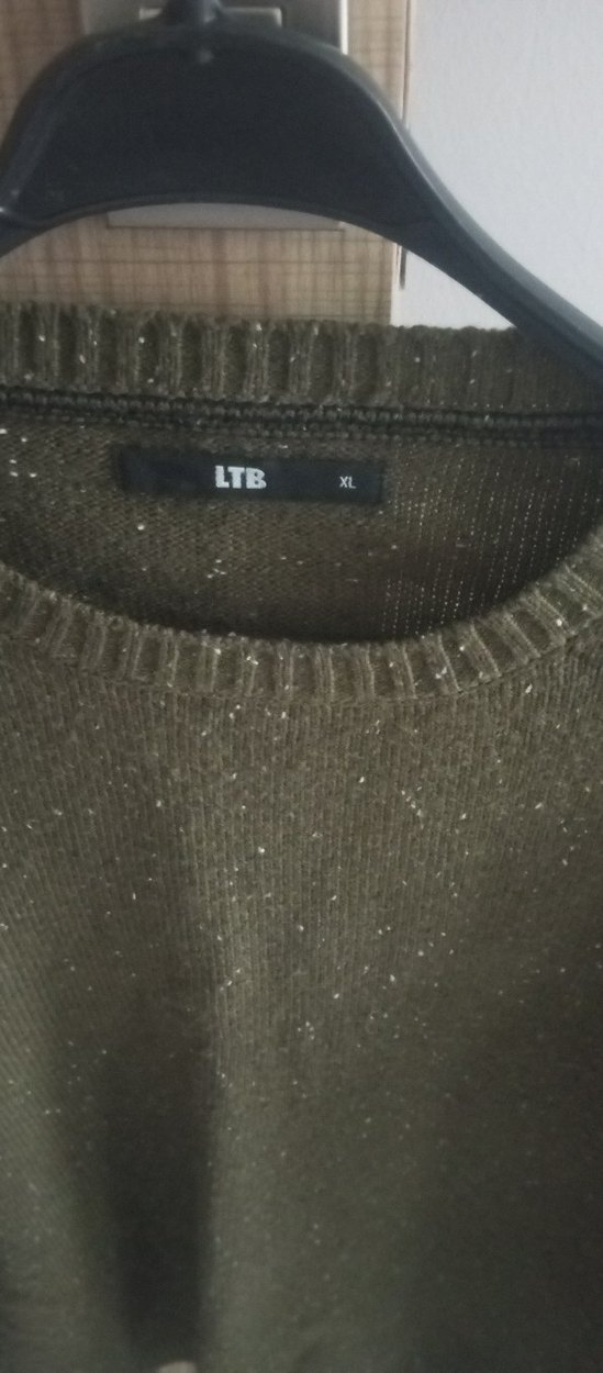 Kadın Gri Örgü Yün Kazak - Görsel 5