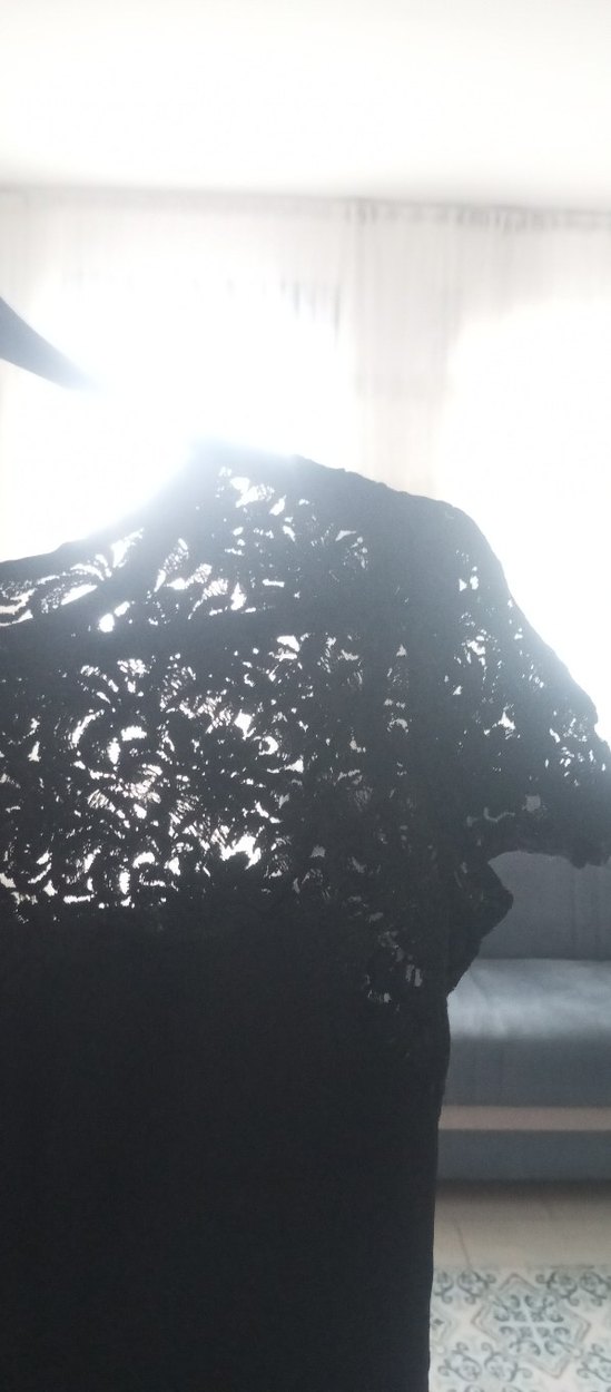 Siyah Drapeli V Yakalı Uzun Abiye Elbise - Görsel 4