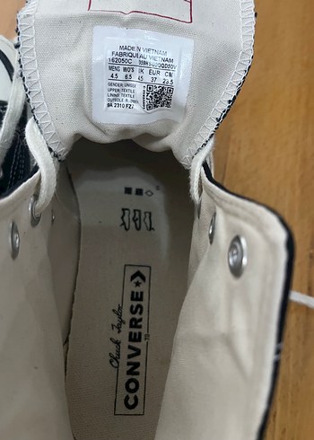 37 Beden siyah Renk Siyah Converse Chuck 70 Hi Unisex Siyah Sneaker