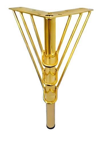  Beden 20 cm Gold Metal Ayak 4'lü Mobilya Ayağı Koltuk Kanepe Dolap