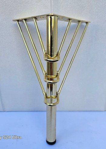  Beden altın Renk 20 cm Gold Metal Ayak 4'lü Mobilya Ayağı Koltuk Kanepe Dolap
