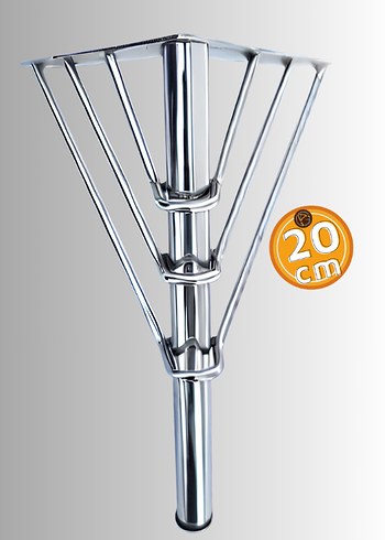 Diğer 20cm Krom Metal Mobilya Ayak 4lü Paket