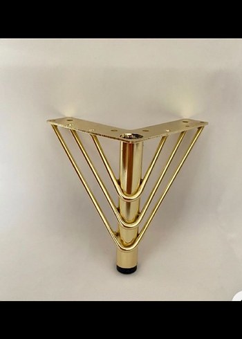 15cm Gold Metal Mobilya Ayak Koltuk Kanepe Dolap Ayak 4lü Paket