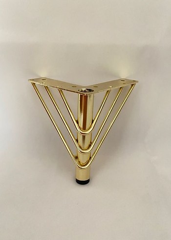 Diğer 12cm Gold Metal Mobilya Koltuk Kanepe Dolap Ayak 4lü Paket
