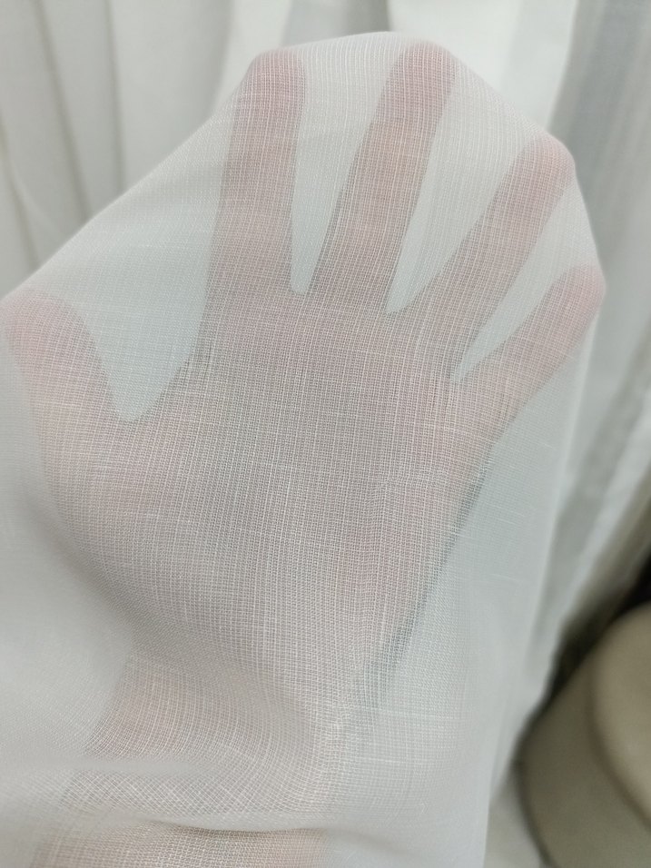 Beyaz Modern Düz Tül Perde - Görsel 4