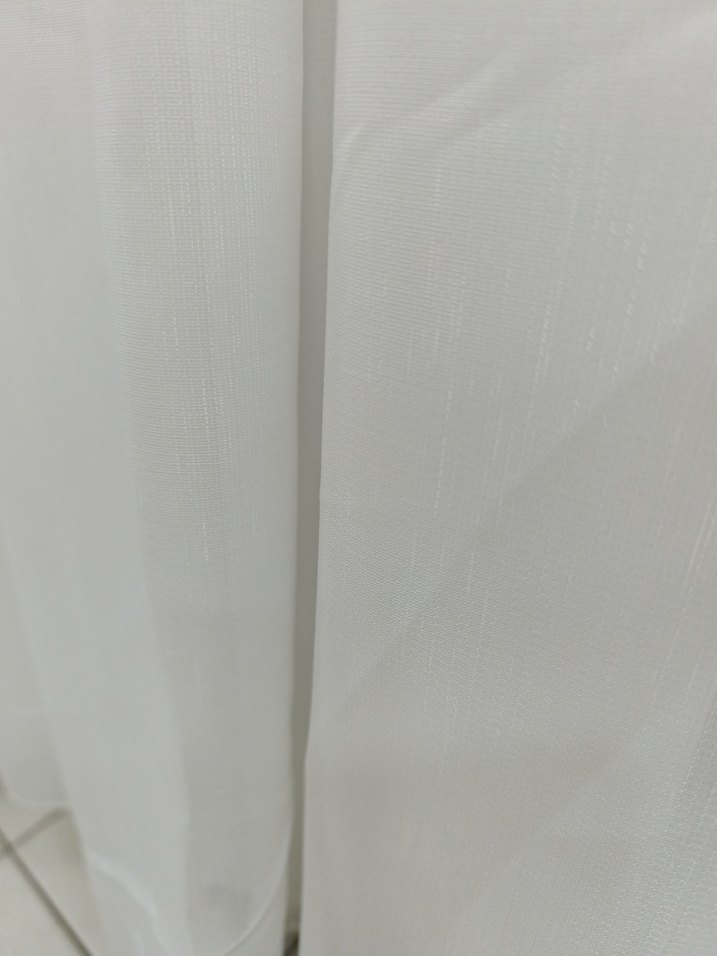 Beyaz Modern Düz Tül Perde - Görsel 3