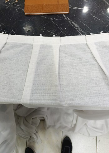 ekru Düz Tül Perde - Görsel 7