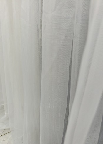 Beyaz Düz Tül Perde - Görsel 3