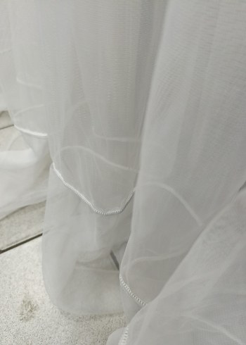 Beyaz Düz Tül Perde - Görsel 4