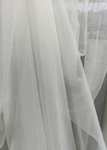 Beyaz Düz Tül Perde - Görsel 5