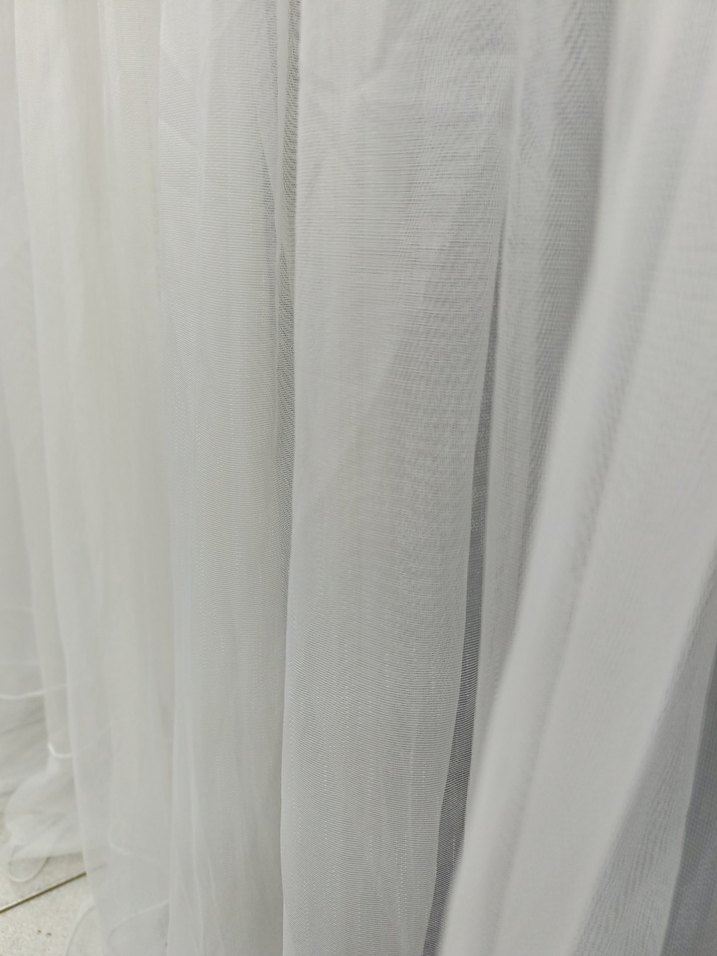 Beyaz Düz Tül Perde - Görsel 3
