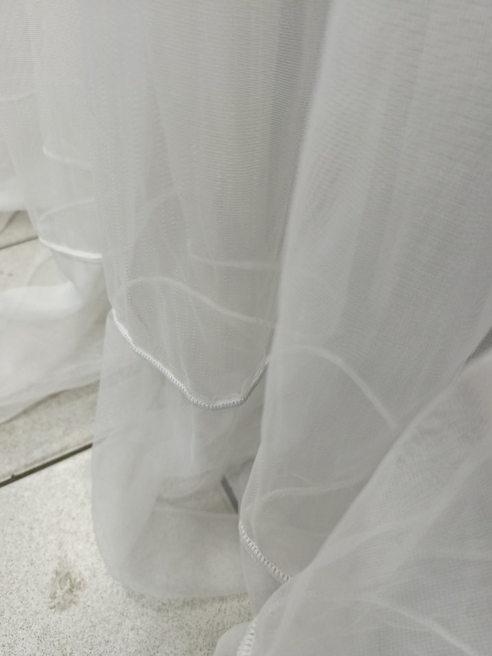 Beyaz Düz Tül Perde - Görsel 4