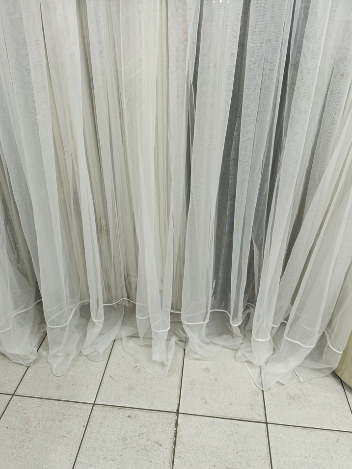 Beyaz Düz Tül Perde - Görsel 2