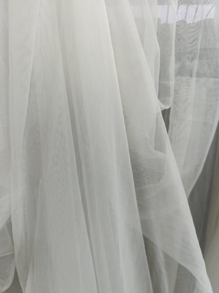 Beyaz Düz Tül Perde - Görsel 5