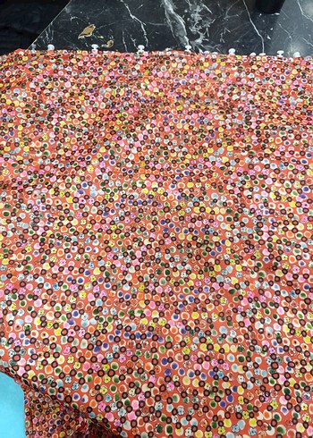 Düğmeli Çok Renkli fonluk kumaş - Görsel 4