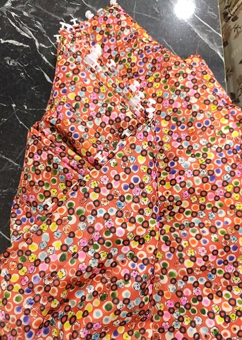 Düğmeli Çok Renkli fonluk kumaş - Görsel 2