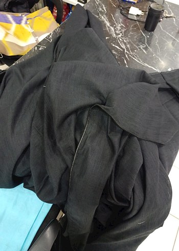 siyah keten tül - Görsel 2