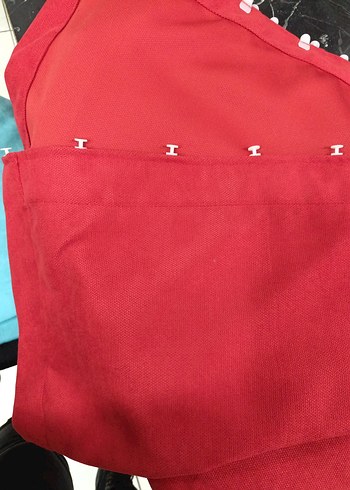 Kırmızı fonluk kumaş - Görsel 3