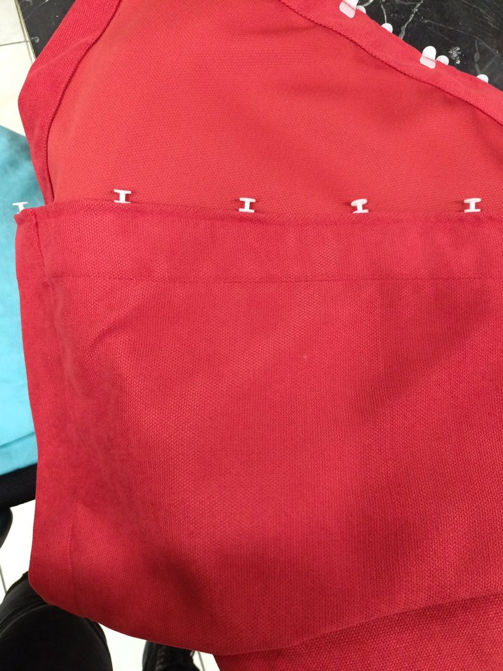 Kırmızı fonluk kumaş - Görsel 3