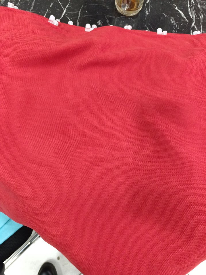 Kırmızı fonluk kumaş - Görsel 2