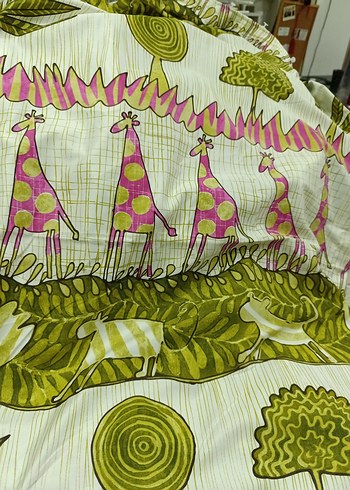 Yeşil  Bohem fonluk kumas - Görsel 3