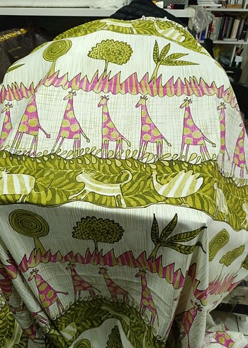 Yeşil  Bohem fonluk kumas - Görsel 6