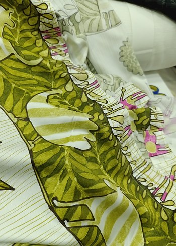 Yeşil  Bohem fonluk kumas - Görsel 2