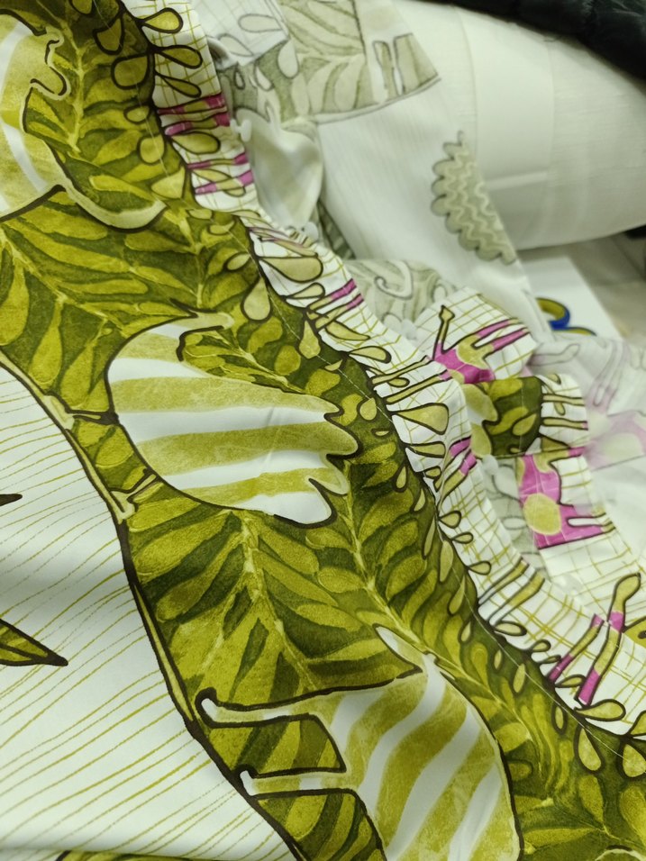 Yeşil  Bohem fonluk kumas - Görsel 2