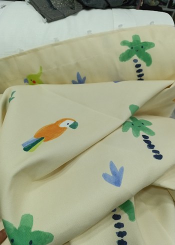 Pastel Renkli Baskılı fonluk kumaş - Görsel 3