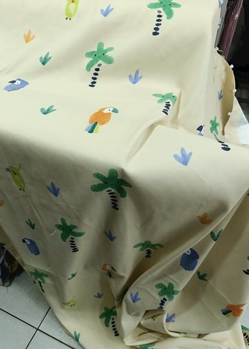 Pastel Renkli Baskılı fonluk kumaş - Görsel 4