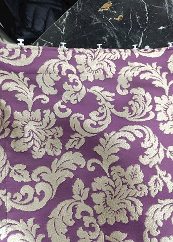 Mor damask desen fonluk kumaş - Görsel 4