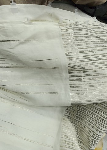 Parlak Beyaz Bohem kumaş Perde - Görsel 4